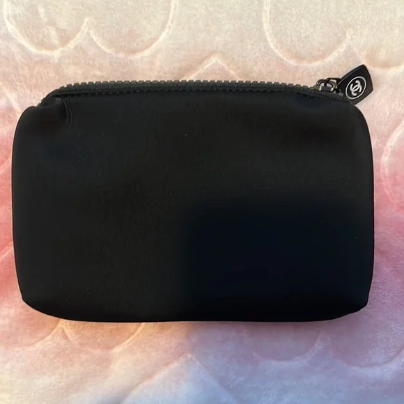 LAST ONE!  Authentic Luxury CHANEL Makeup Bag — Super cute in black. - Picture 4 of 8